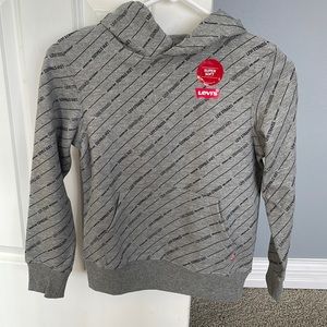 NWT Boys 7/8 Levi’s fleece lined hoodie